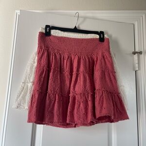 SELLING 2 
Super cute American eagle skirts perfect length both size small